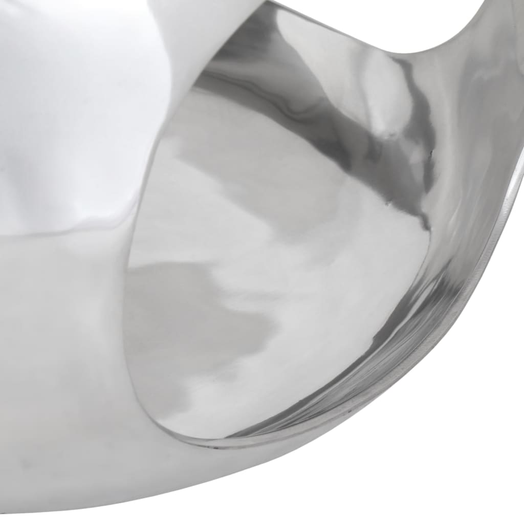 Măsuță de cafea, argintiu, 50x50x30 cm, aluminiu
