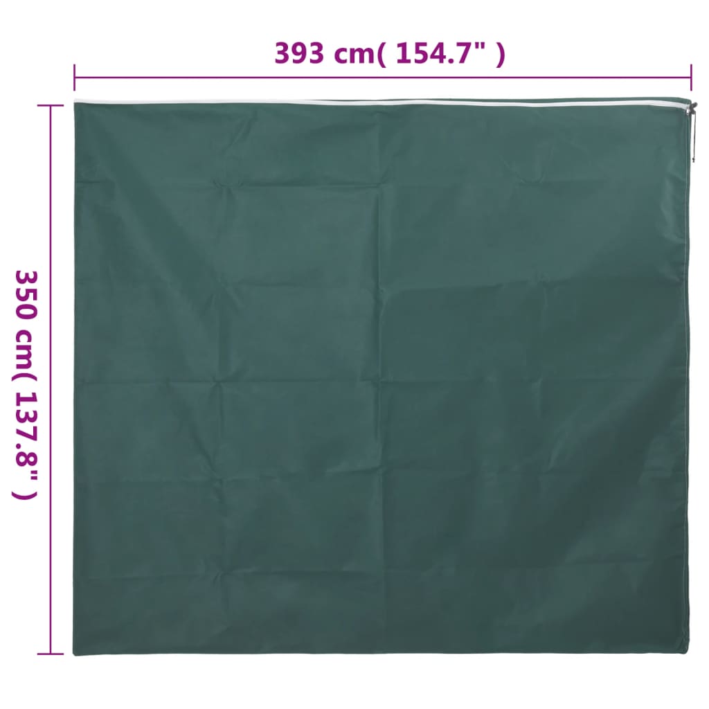 Huse de plante din fleece cu fermoar 2 buc. 70 g/m² 3,93x3,5 m