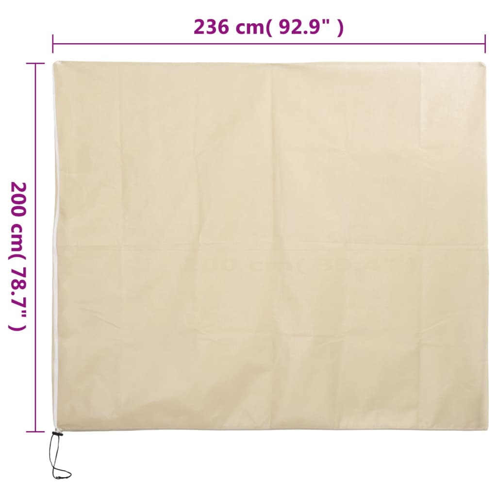 Protecție de fleece plante cu fermoar 10 buc 70 g/m² 2,36x2 m