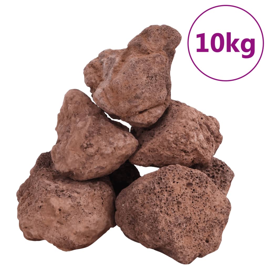 Roci vulcanice, 10 kg, roșu, 10-30 cm