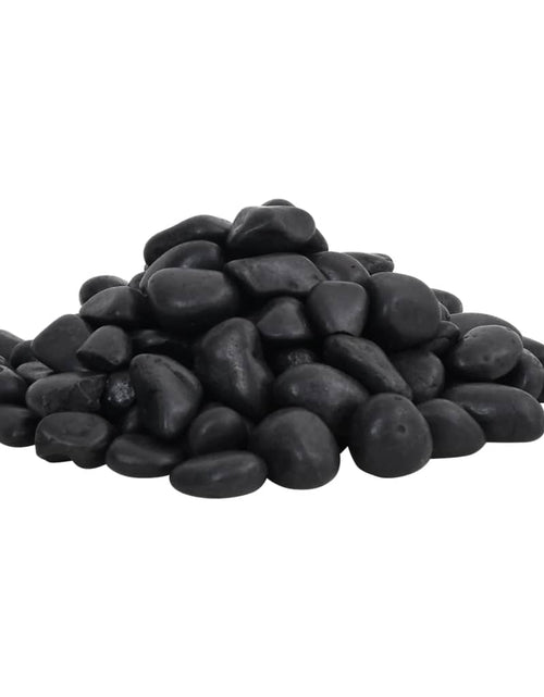 Încărcați imaginea în vizualizatorul Galerie, Pietricele lustruite, 25 kg, negru, 2-5 cm
