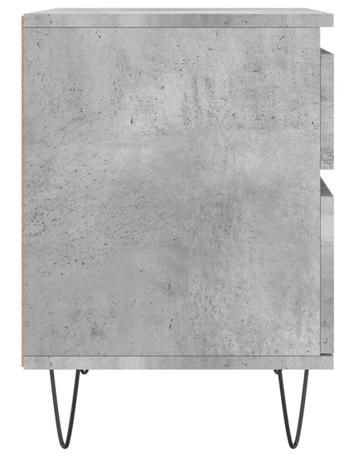 Încărcați imaginea în vizualizatorul Galerie, Noptieră, gri beton, 40x35x50 cm, lemn compozit
