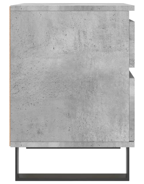 Încărcați imaginea în vizualizatorul Galerie, Noptieră, gri beton, 40x35x50 cm, lemn compozit
