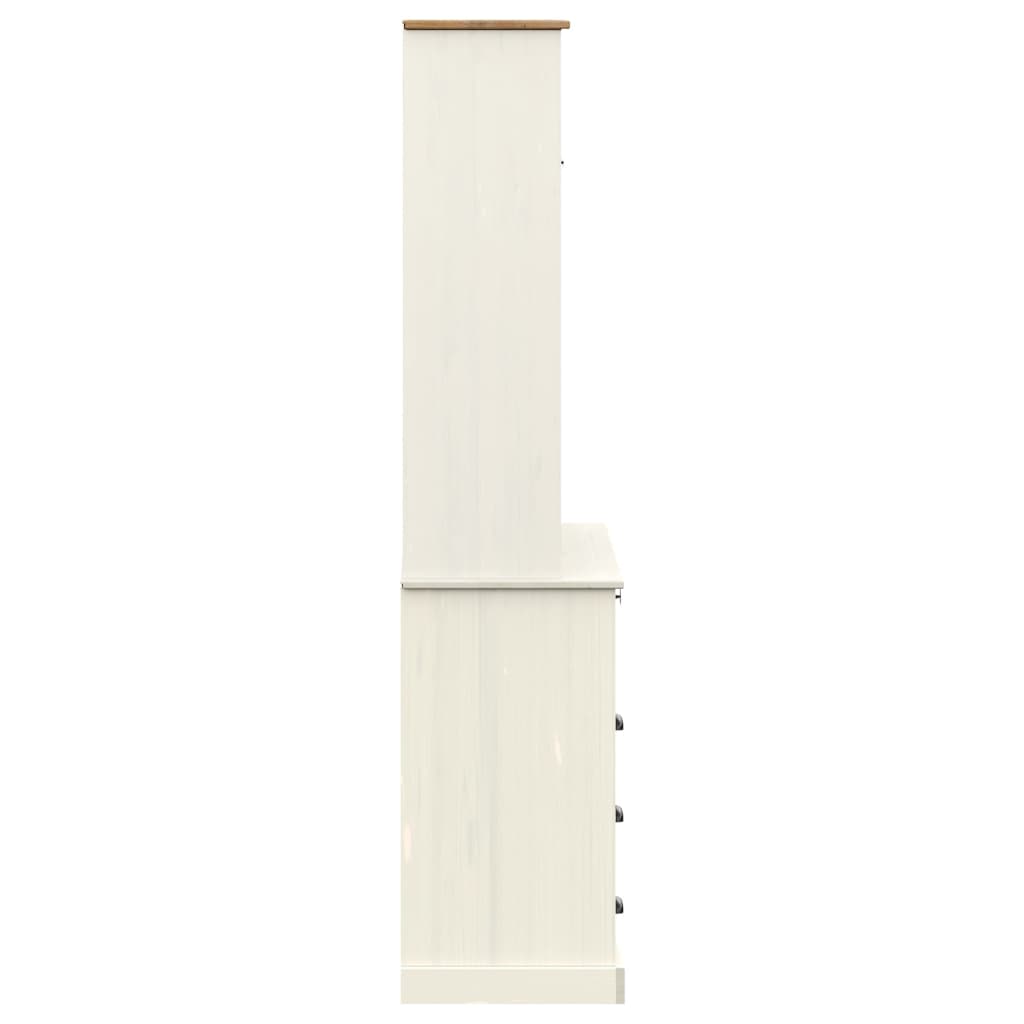 Dulap înalt VIGO, alb, 80x40x176 cm, lemn masiv de pin