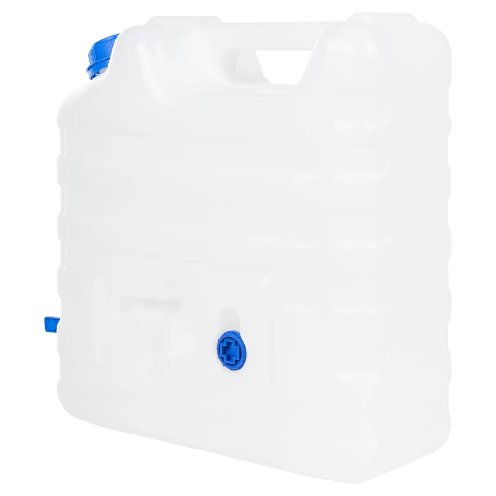 Recipient de apă cu robinet, transparent, 15 L, plastic