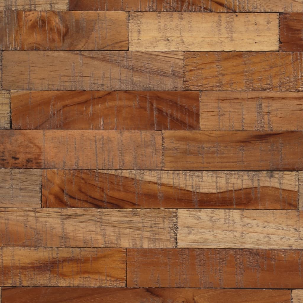 Masă de bar rotundă, Ø55x110 cm, lemn masiv de tec reciclat