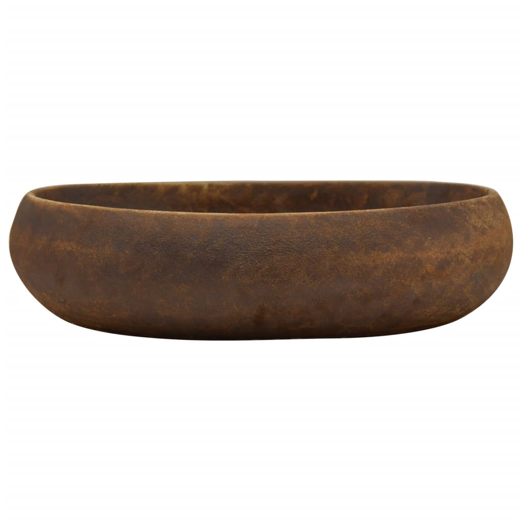 Lavoar de blat, maro, 59x40x15 cm, ceramică, oval