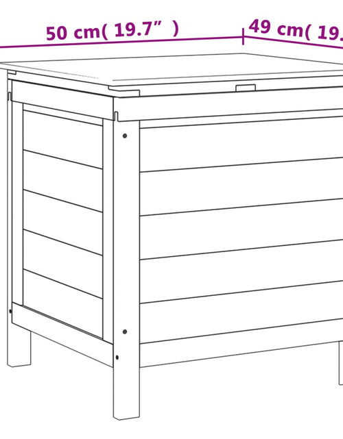 Încărcați imaginea în vizualizatorul Galerie, Ladă depozitare grădină maro 50x49x56,5 cm lemn masiv brad
