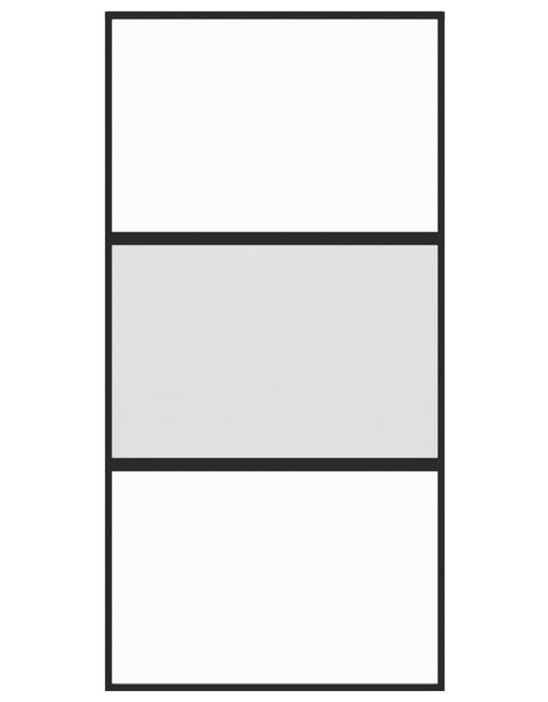 Загрузите изображение в средство просмотра галереи, Ușă glisantă, negru, 102,5x205 cm, sticlă securizată/aluminiu
