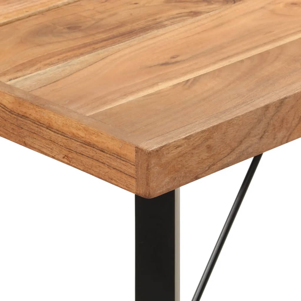 Masa de bar 180x70x107 cm, lemn masiv de acacia și fier