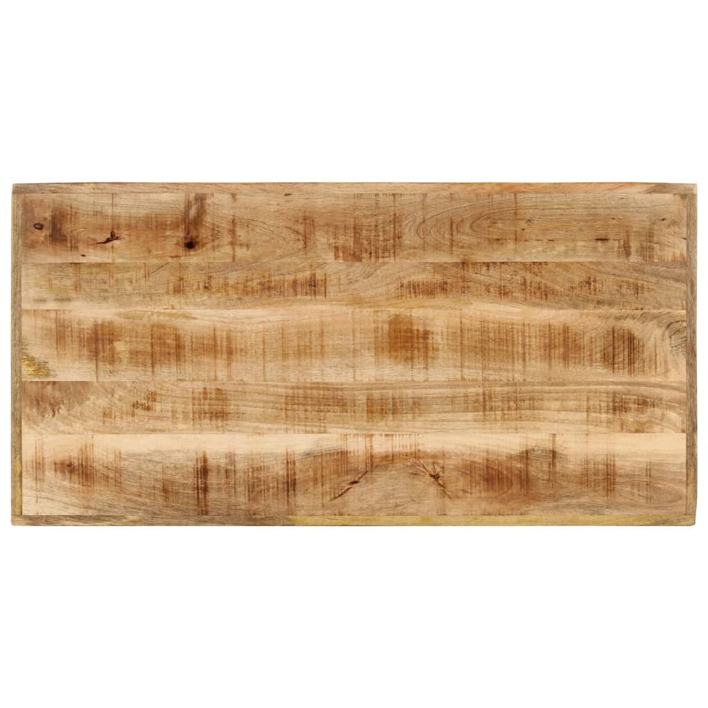 Masă de bar, 110x55x107 cm, lemn masiv de mango și fier