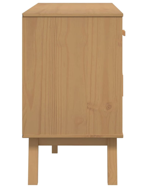 Încărcați imaginea în vizualizatorul Galerie, Dulap &quot;OLDEN&quot;, gri și maro, 114x43x73,5 cm, lemn masiv pin
