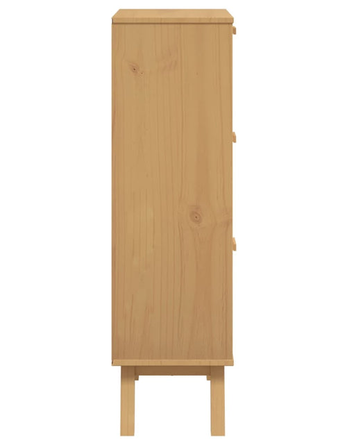 Încărcați imaginea în vizualizatorul Galerie, Pantofar „OLDEN”, alb și maro, 55x35x120 cm, lemn masiv pin
