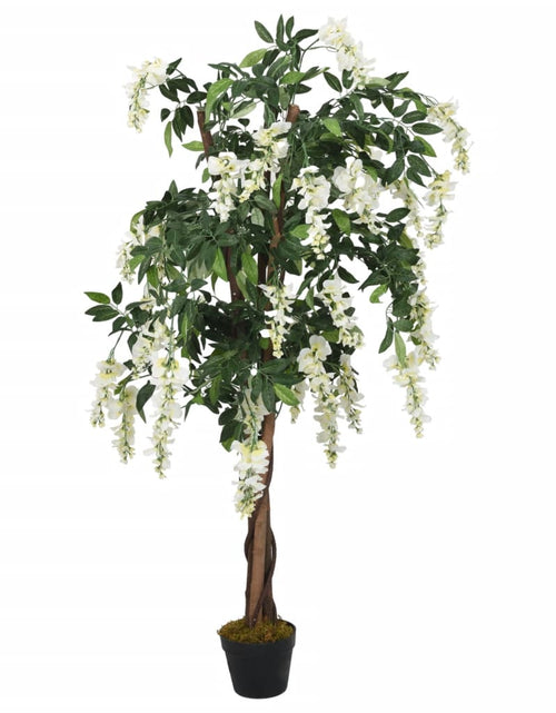 Загрузите изображение в средство просмотра галереи, Arbore artificial wisteria 1260 frunze 180 cm verde și alb
