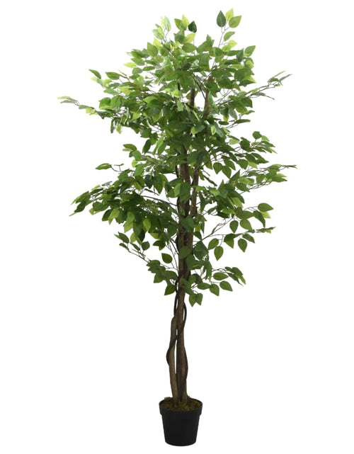 Загрузите изображение в средство просмотра галереи, Arbore ficus artificial 630 de frunze 120 cm verde
