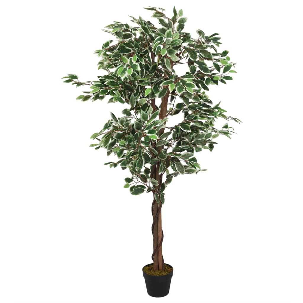 Arbore ficus artificial 630 de frunze 120 cm verde