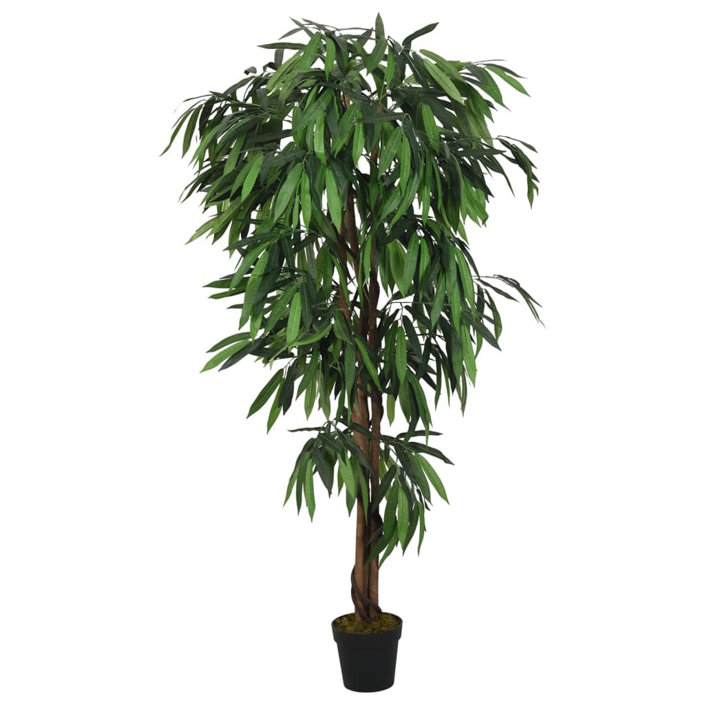 Arbore de mango artificial 1050 de frunze 200 cm verde