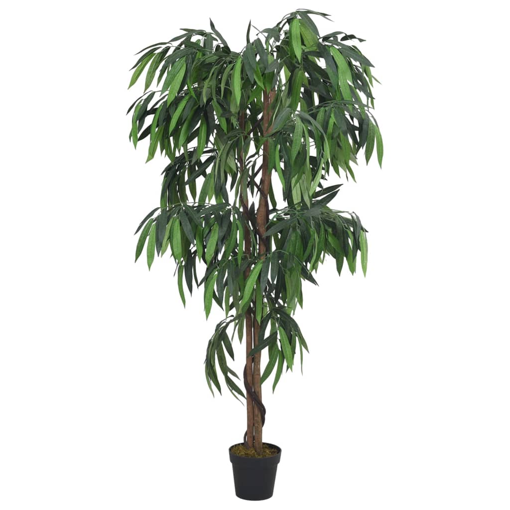 Arbore de mango artificial 1050 de frunze 200 cm verde