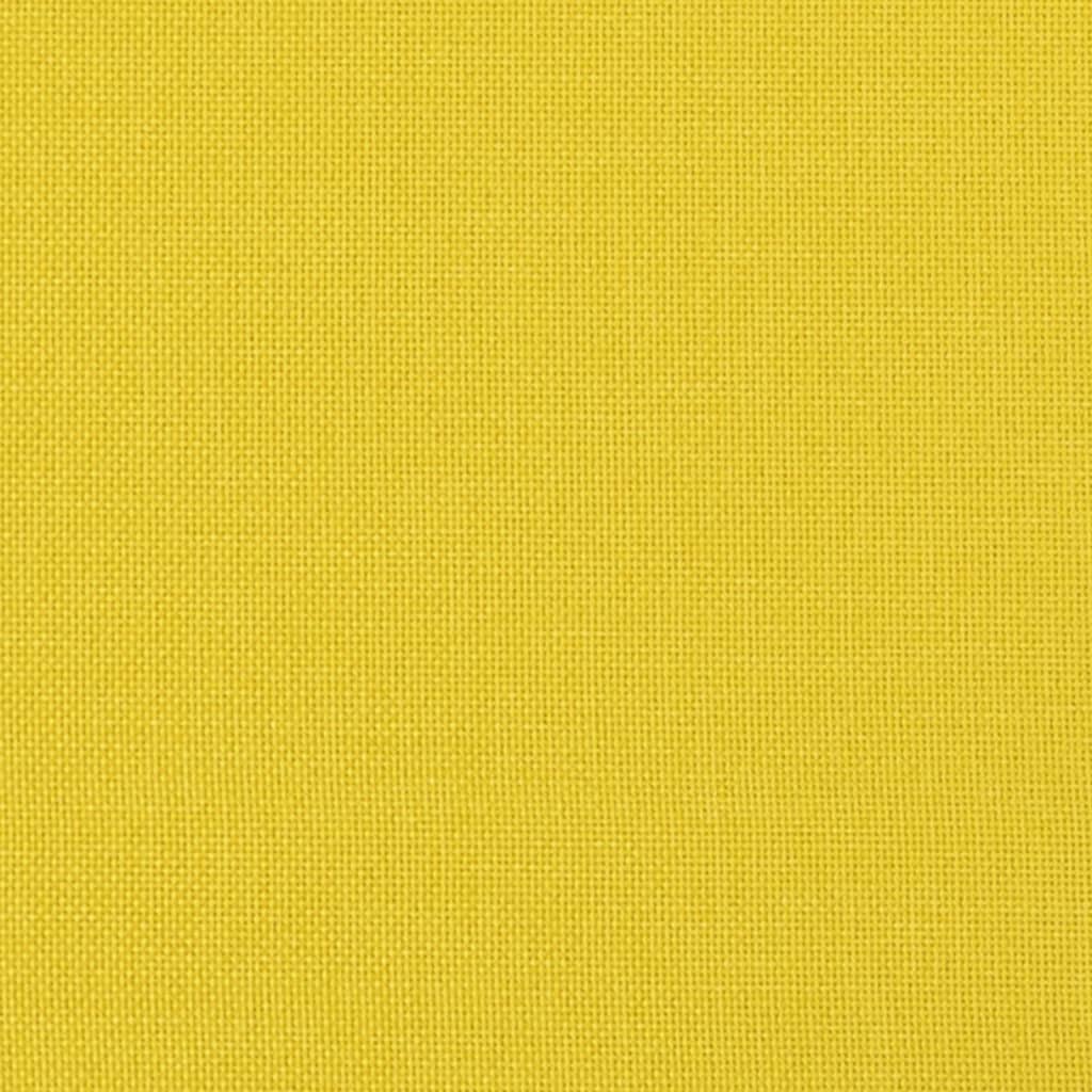 Canapea cu 3 locuri, galben deschis, 180 cm, material textil