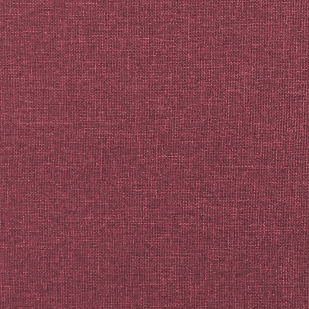 Canapea cu 3 locuri, roșu vin, 180 cm, material textil