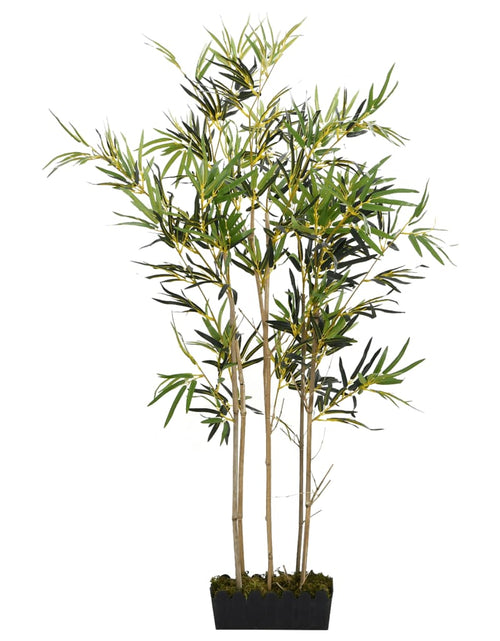 Загрузите изображение в средство просмотра галереи, Arbore din bambus artificial 1288 de frunze 180 cm verde

