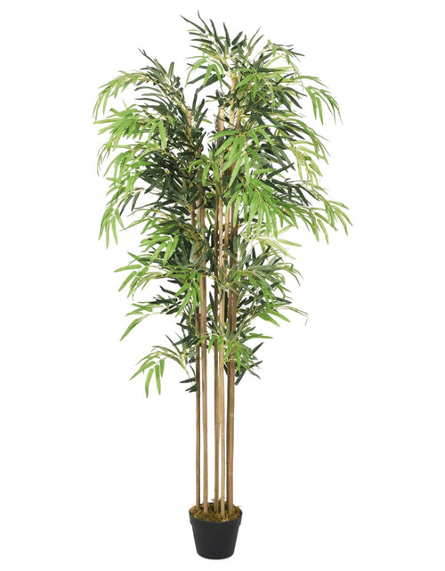 Încărcați imaginea în vizualizatorul Galerie, Arbore din bambus artificial 500 de frunze 80 cm verde
