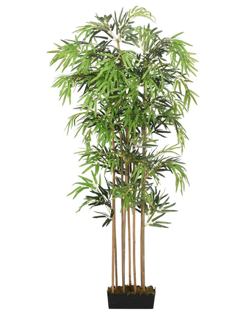 Загрузите изображение в средство просмотра галереи, Arbore din bambus artificial 730 de frunze 120 cm verde
