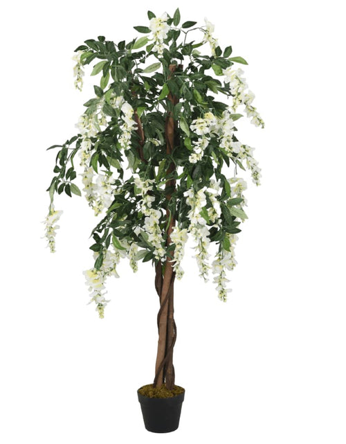 Загрузите изображение в средство просмотра галереи, Arbore artificial wisteria 840 frunze 150 cm verde și alb
