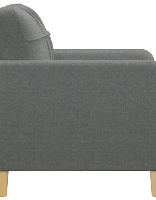 Încărcați imaginea în vizualizatorul Galerie, Fotoliu canapea, gri închis, 60 cm, material textil - Lando
