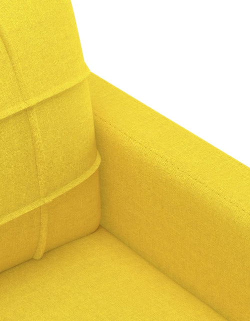 Încărcați imaginea în vizualizatorul Galerie, Fotoliu canapea, galben deschis, 60 cm, țesătură
