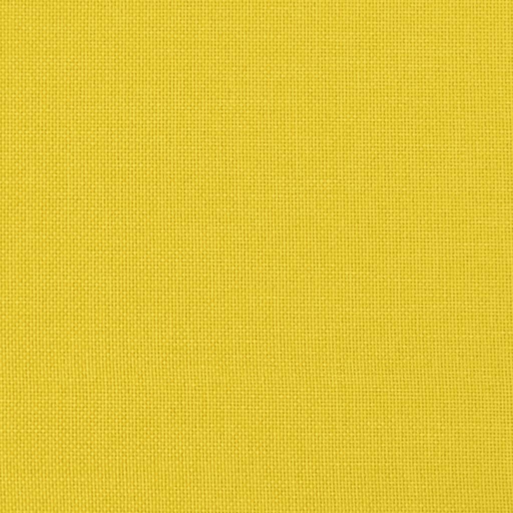 Canapea cu 2 locuri, galben deschis, 120 cm, material textil