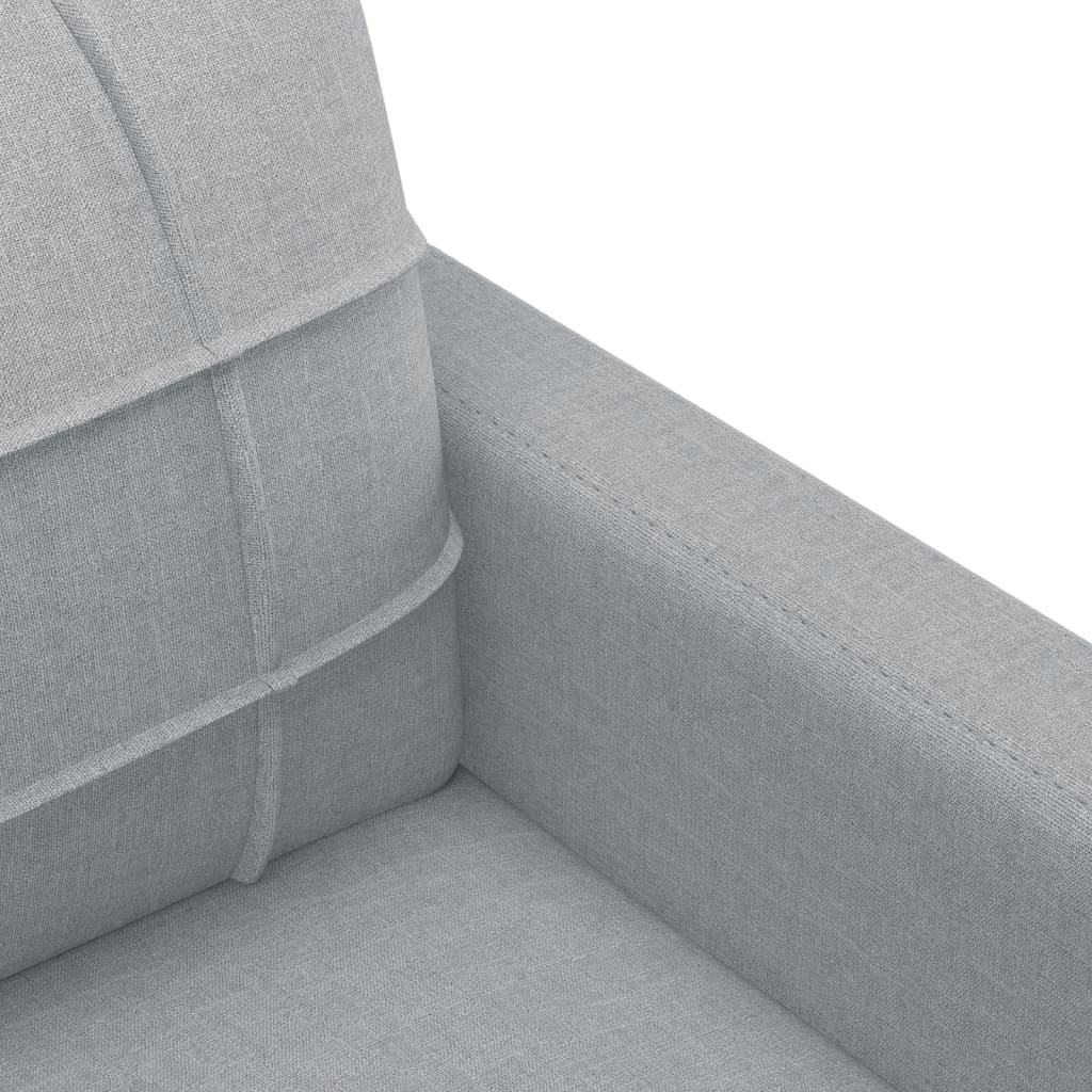 Canapea cu 3 locuri, gri deschis, material 180CM textil