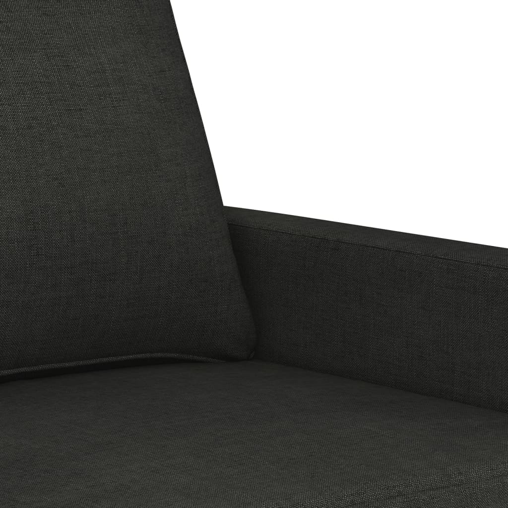 Fotoliu canapea, negru, 60 cm, material textil