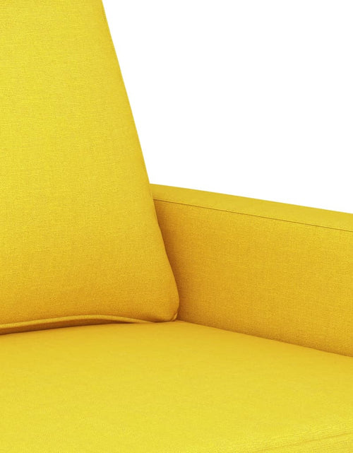 Încărcați imaginea în vizualizatorul Galerie, Fotoliu canapea, galben deschis, 60 cm, țesătură
