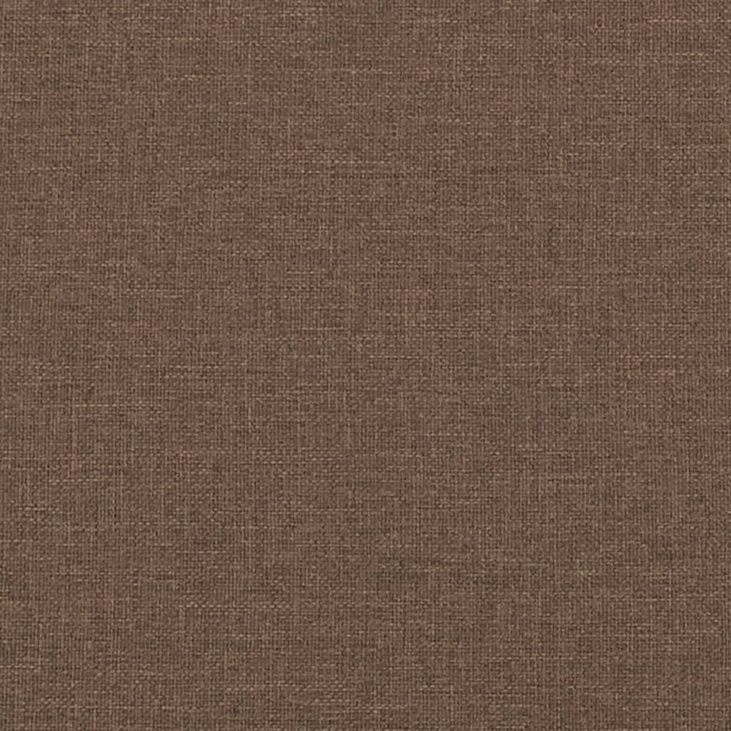 Canapea cu 2 locuri, maro, 120 cm, material textil