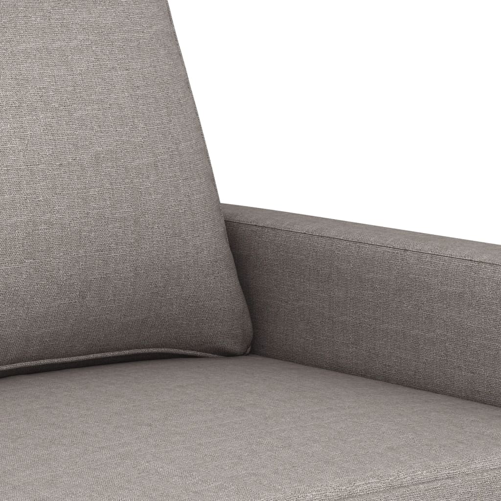Canapea cu 2 locuri, gri taupe, 120 cm, material textil