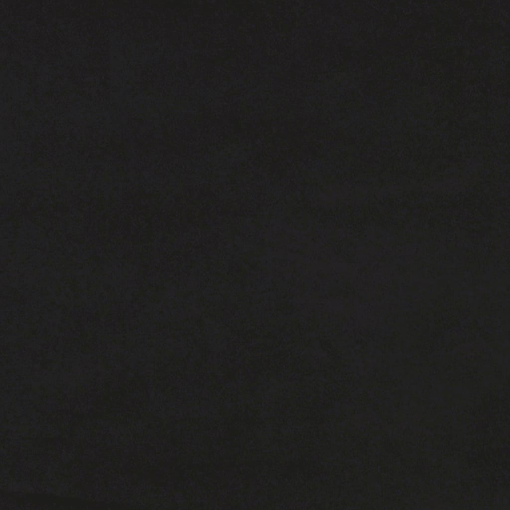 Fotoliu canapea, Negru, 60 cm, catifea