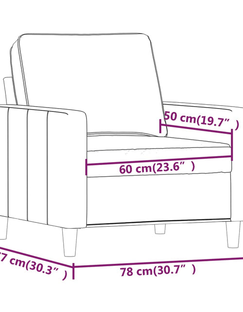 Загрузите изображение в средство просмотра галереи, Fotoliu canapea, Maro, 60 cm, catifea
