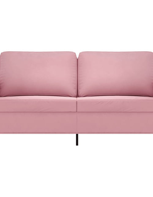 Încărcați imaginea în vizualizatorul Galerie, Canapea cu 2 locuri, roz, 140 cm, catifea
