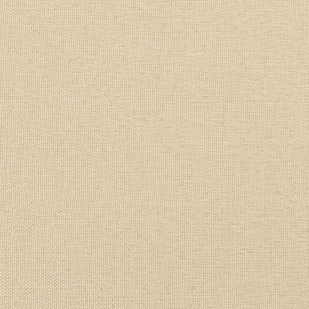 Canapea cu 2 locuri, crem, 120 cm, material textil