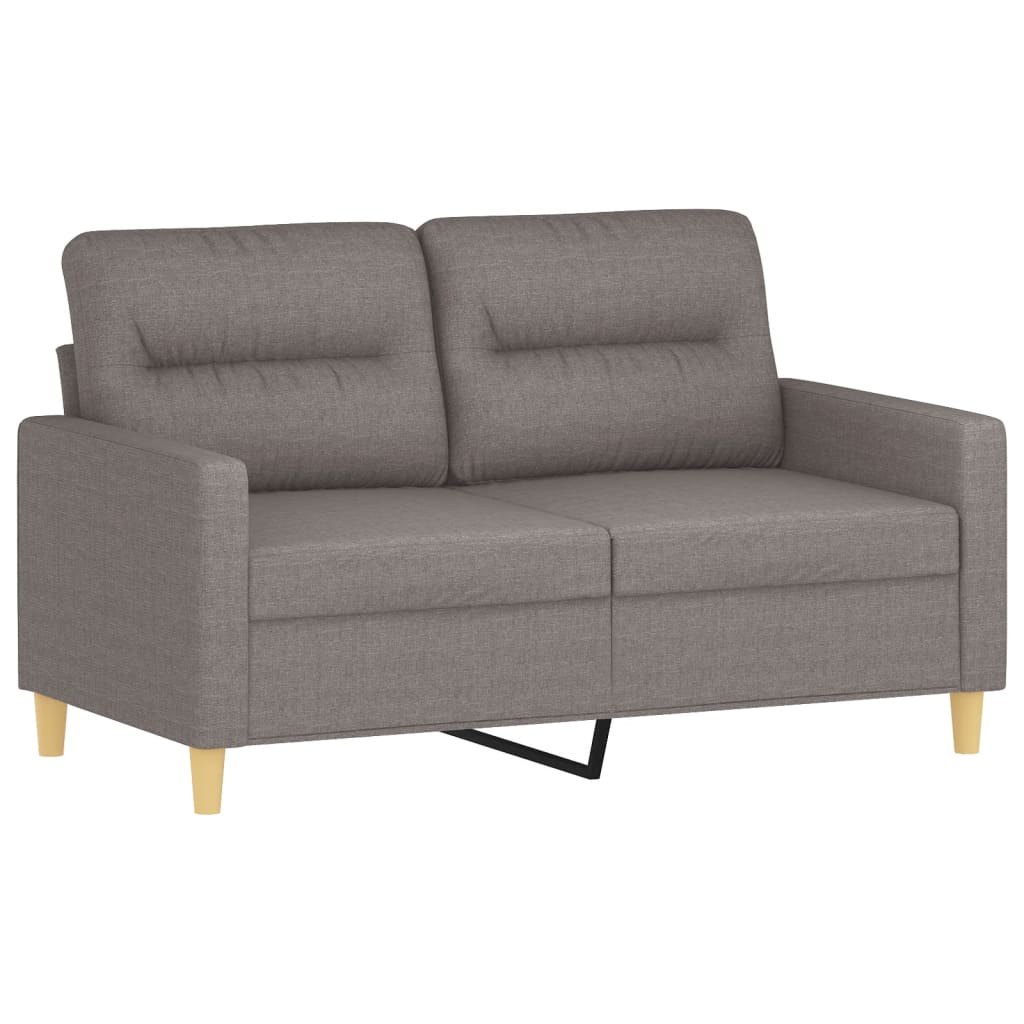 Canapea cu 2 locuri, gri taupe, 120 cm, material textil - Lando