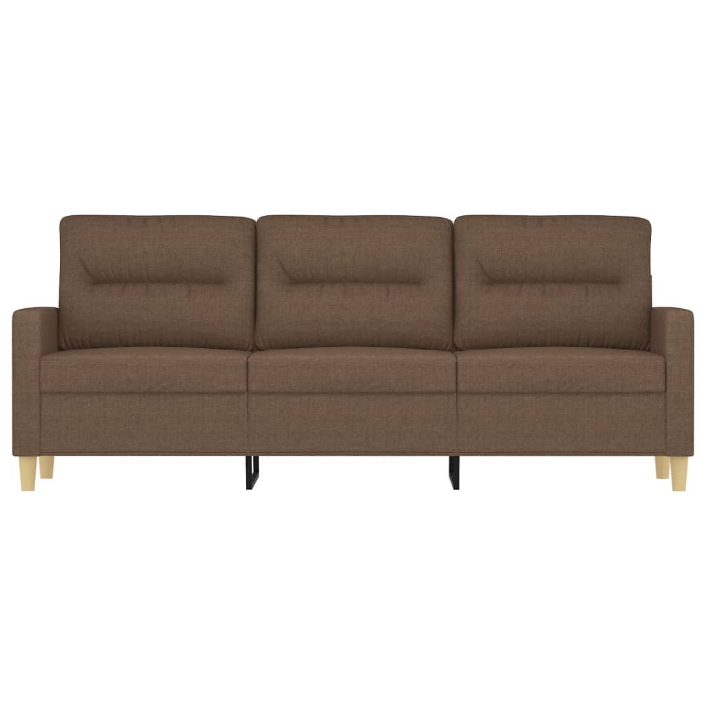 Canapea cu 3 locuri, maro, 180 cm, material textil - Lando