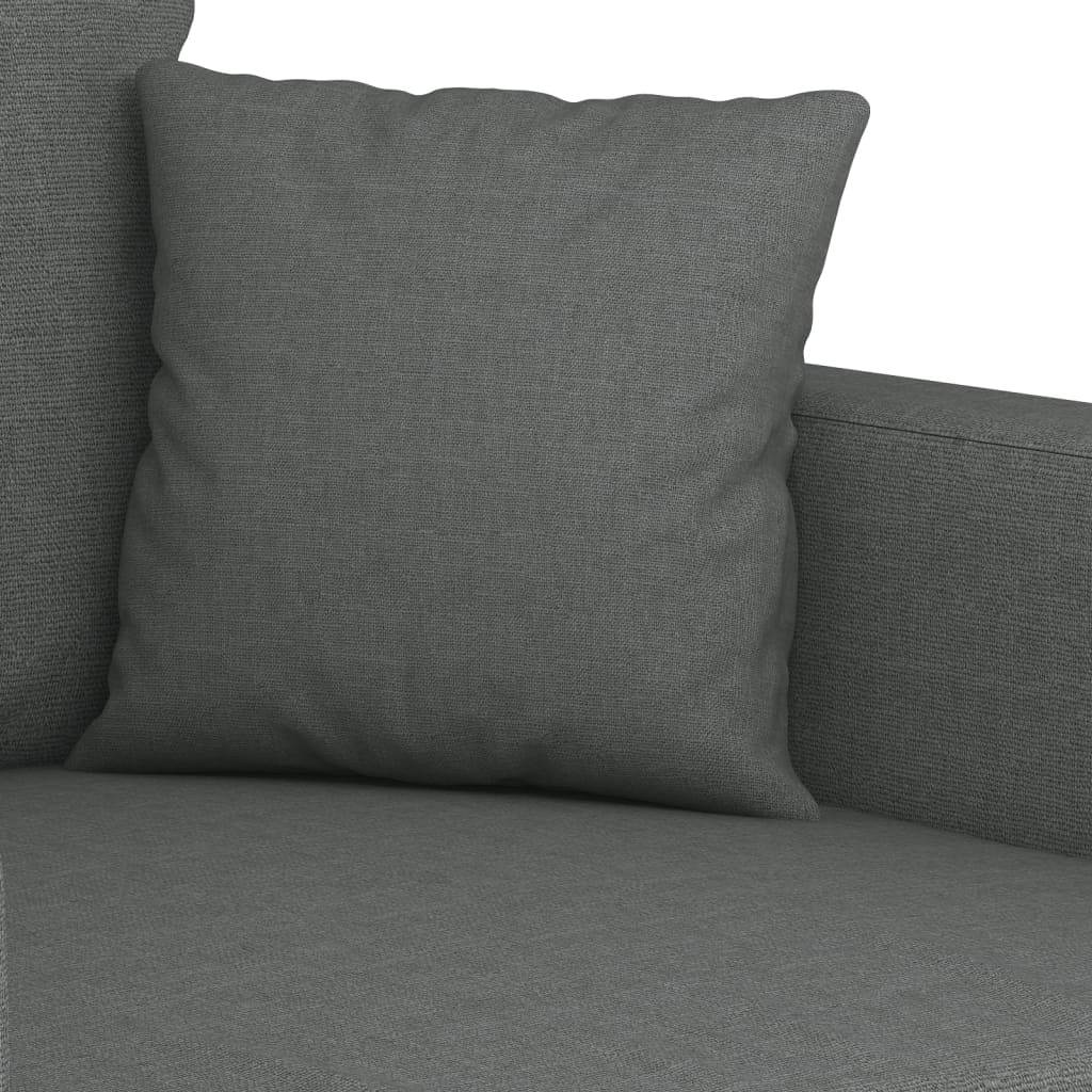 Fotoliu canapea, gri închis, 60 cm, material textil