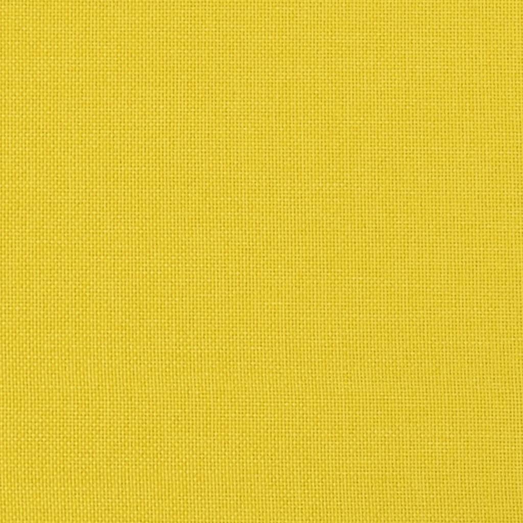 Canapea cu 2 locuri, galben deschis, 120 cm, material textil