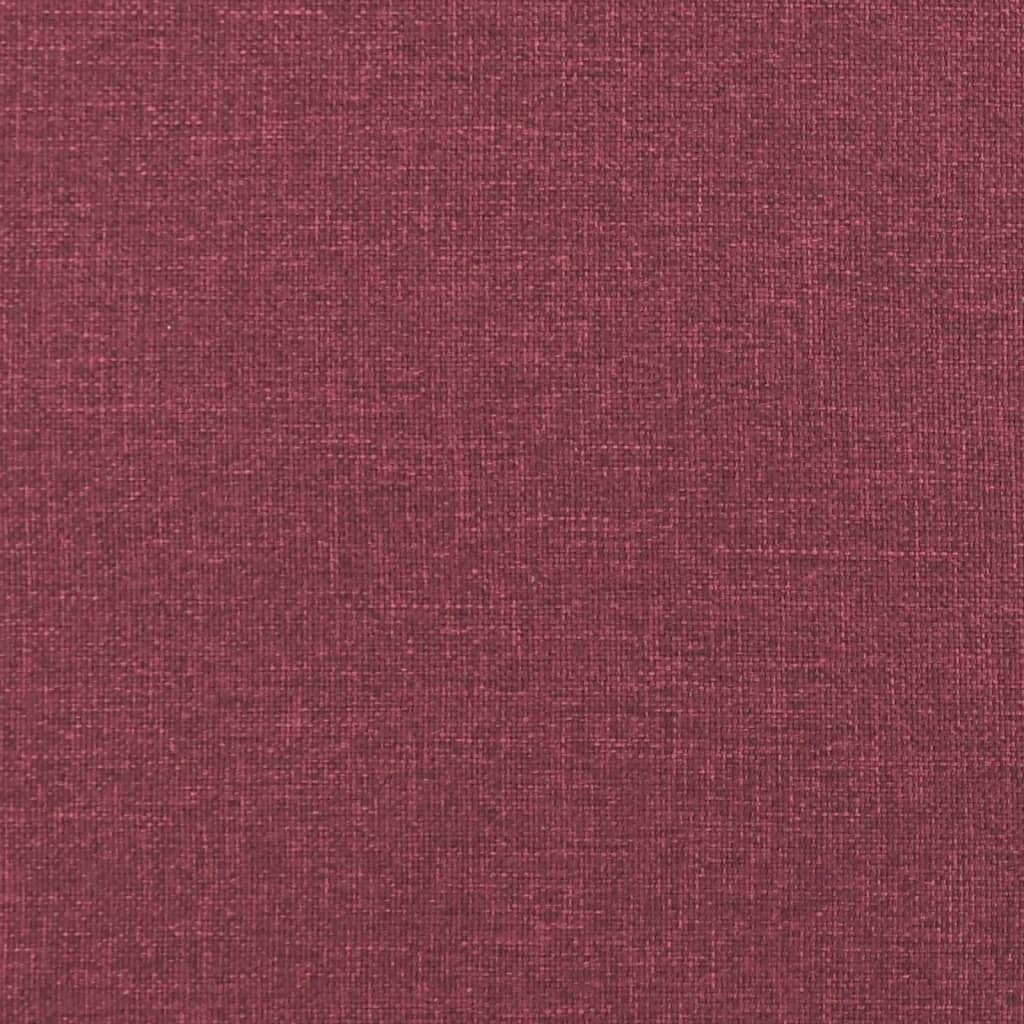 Canapea cu 2 locuri, roșu vin, 120 cm, material textil