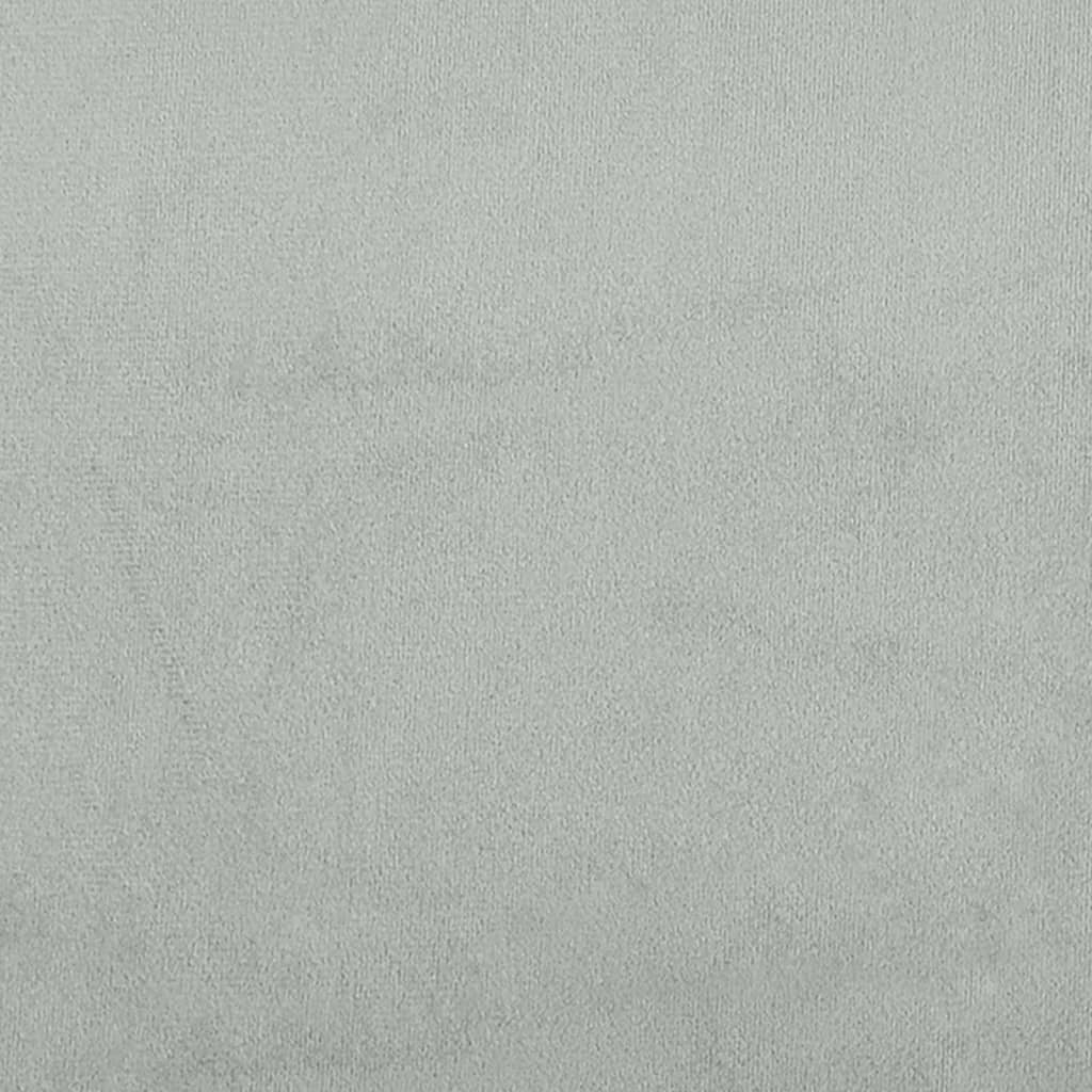 Fotoliu canapea, gri deschis, 60 cm, catifea