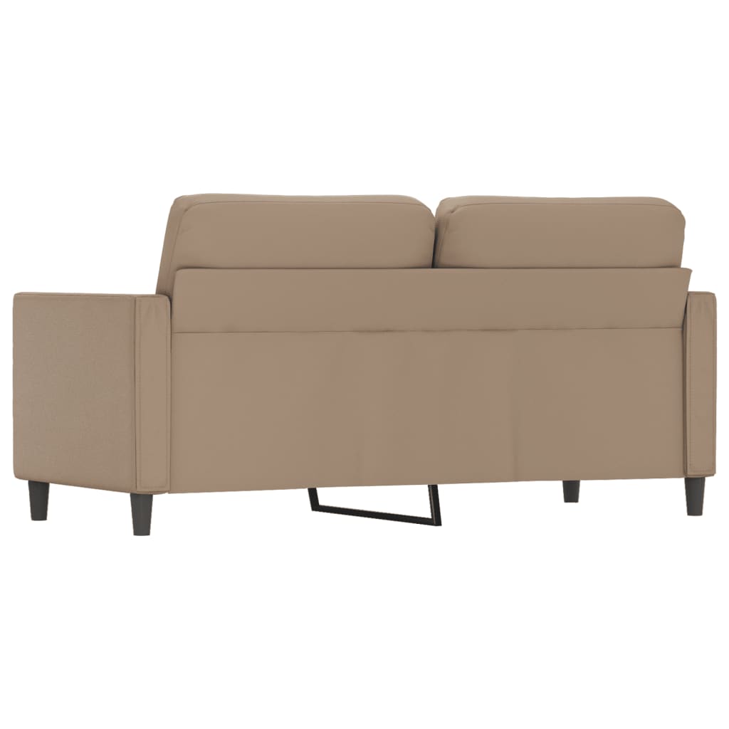 Canapea cu 2 locuri, cappuccino, 140 cm, piele ecologică