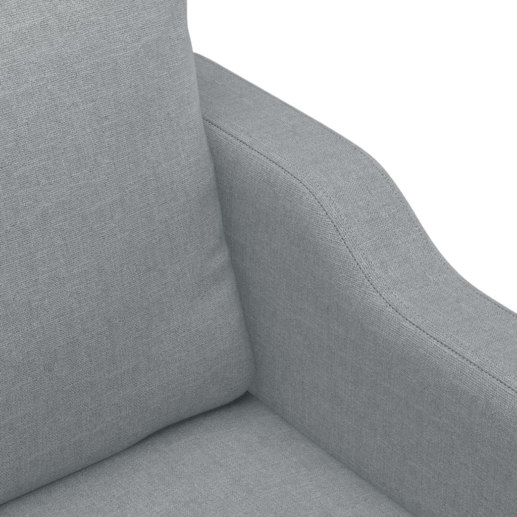 Fotoliu canapea, gri deschis, 60 cm, material textil