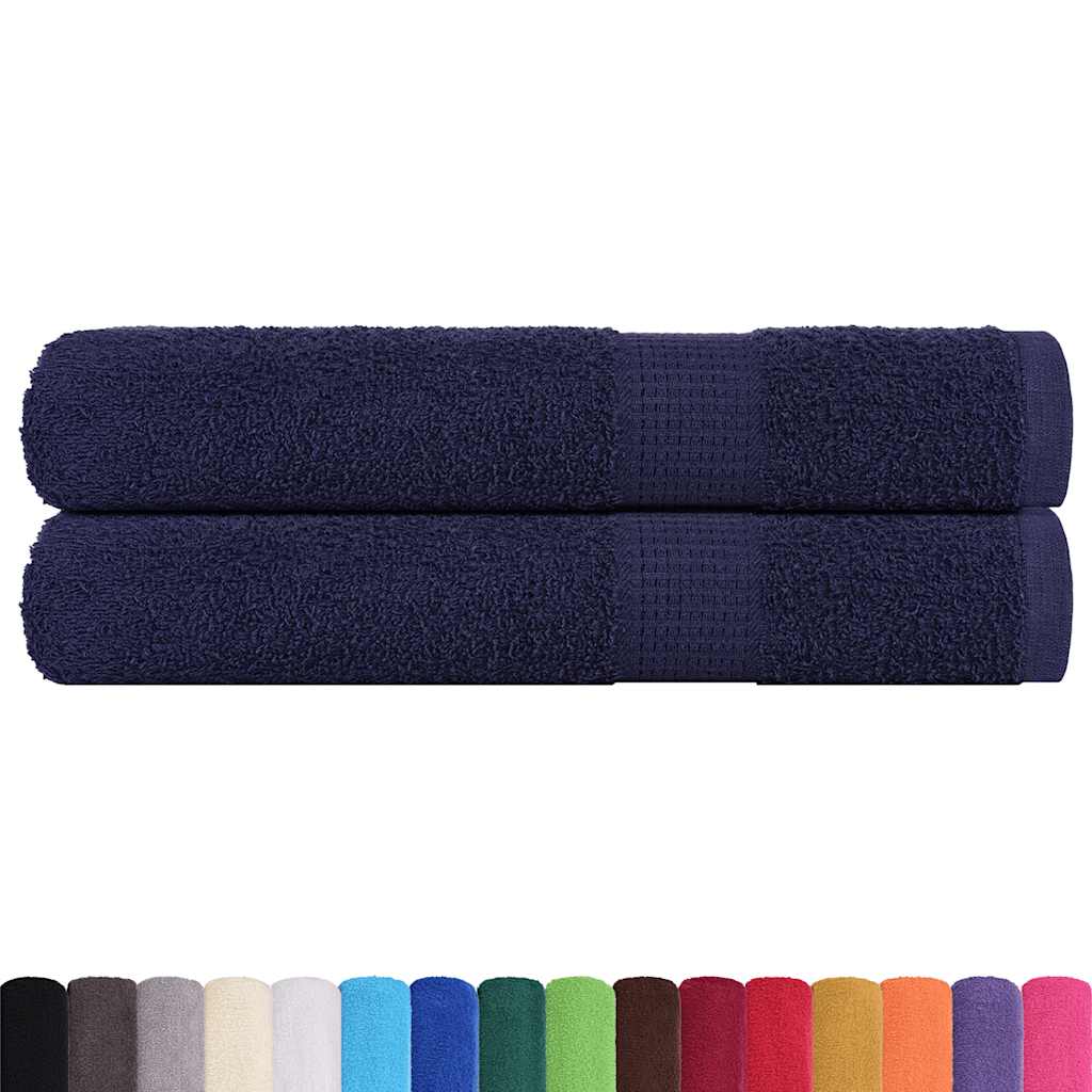 Prosoape 2 buc Bleumarin 100x200 cm 360 g/m² 100% bumbac