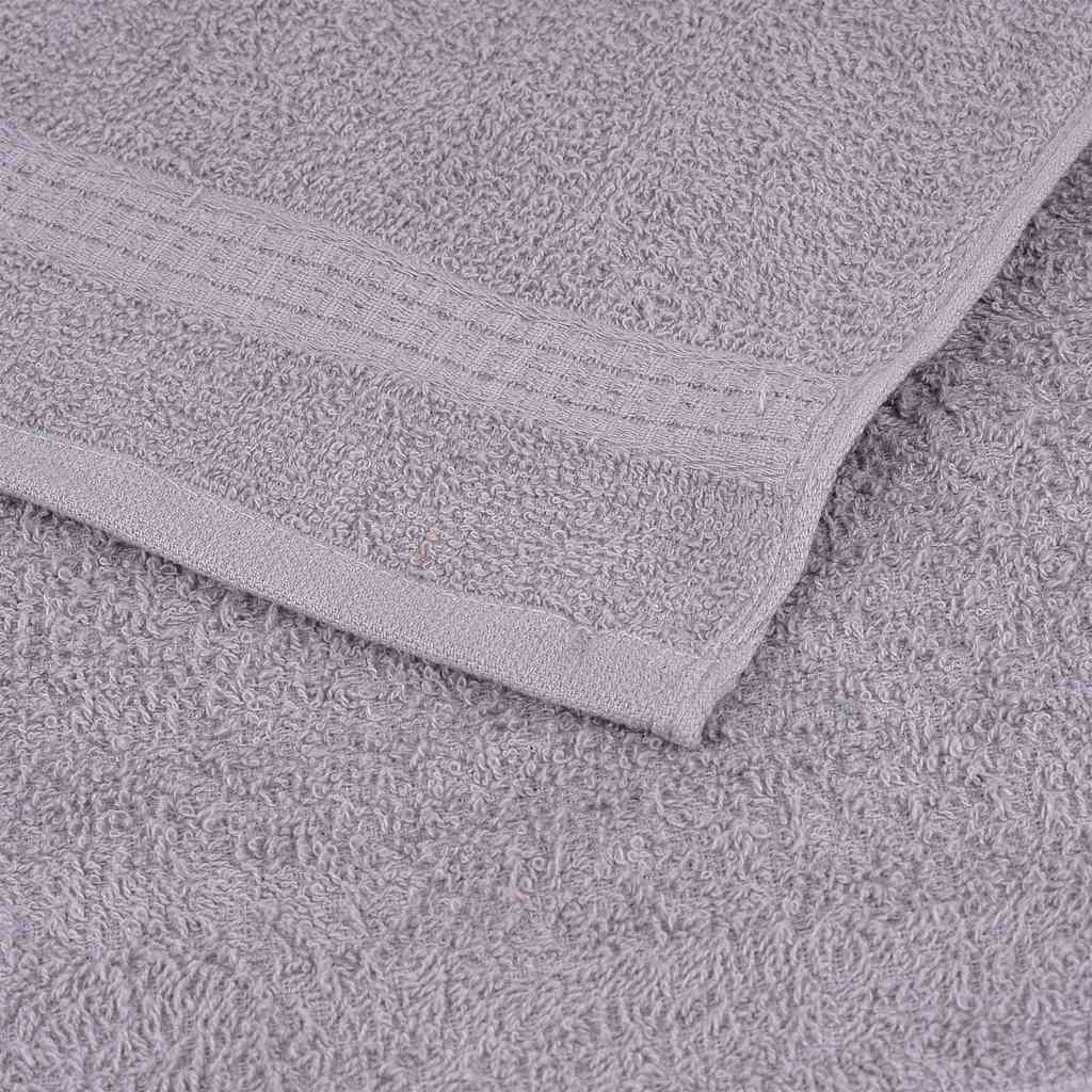 Prosoape de duș 10 buc Gri 70x140 cm 360 g/m² 100% bumbac